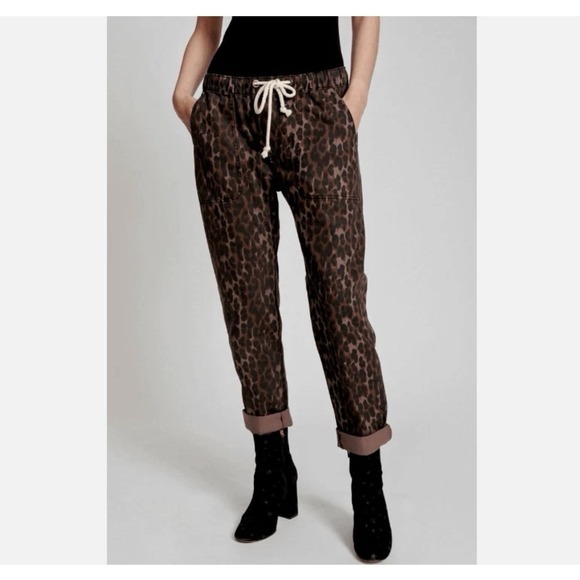 One Teaspoon Pants - NWT OneTeaspoon Pants Sz XS Bronze Leo B Leopard Shabbies Cotton Elastic Waist